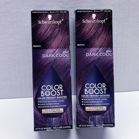 Schwarzkopf DARK COOL Color Boost Vibrancy Booster Up To 20 Washes (2 pack) - Picture 3 of 9